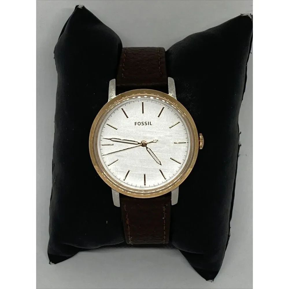 Fossil Neely ES4644 Women's Brown Leather Analog Dial Quartz Wrist Watch UC159